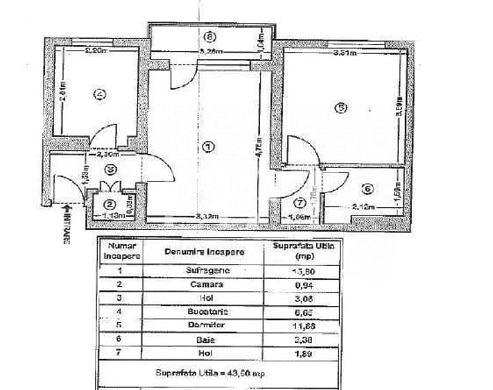 Apartament de 2 camere, semidecomandat, Zona Astra - Saturn - 2