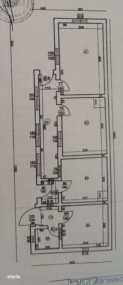 Casă cu 3 camere cu Teren 287.5 Mp în Central