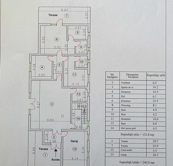 Casă cu 4 camere în Central