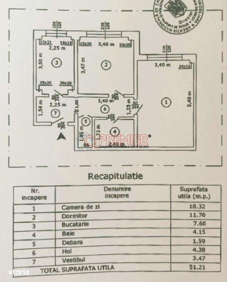 Apartament cu 2 camere decomandat în Central