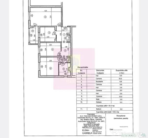 Apartament cu 3 camere decomandat în Câmpina