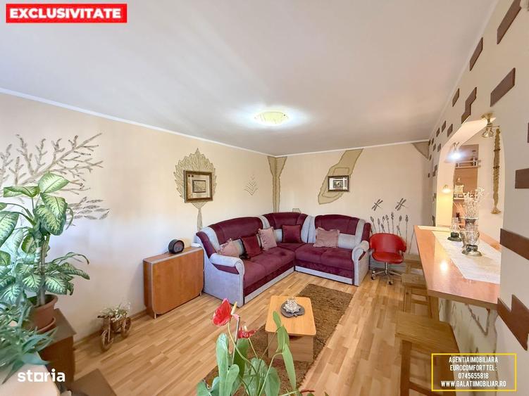 Apartament cu 3 camere decomandat, mobilat în Micro 17