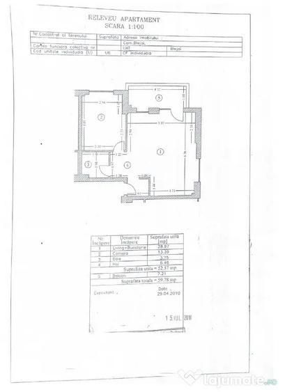 Apartament cu 2 camere semidecomandat în Albert