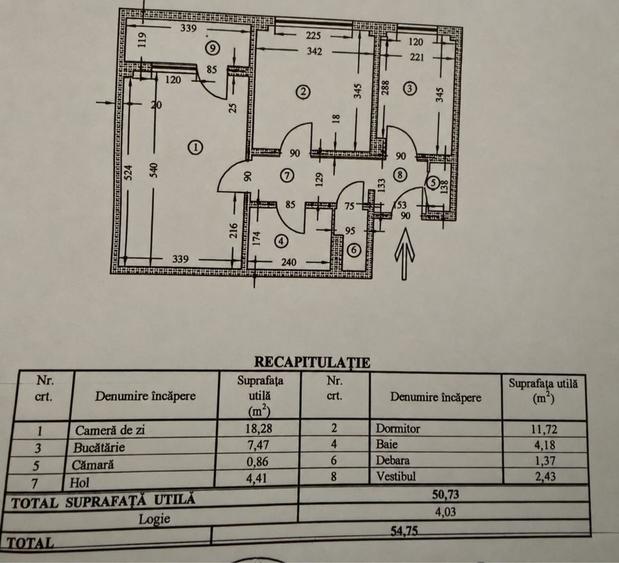 Apartament cu 2 camere decomandat în Gorjului