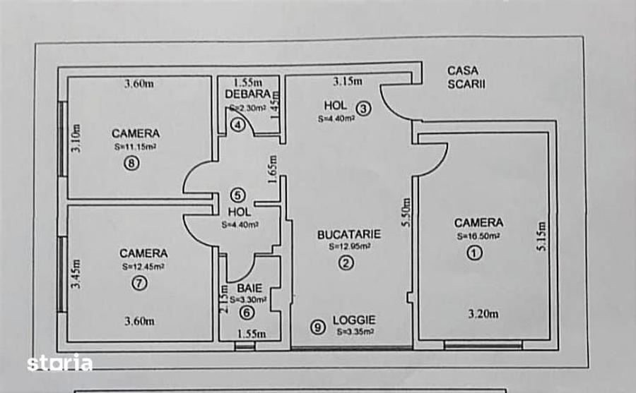 Apartament modern cu 3 camere de inchiriat in Vasile Aaron Strada - 16