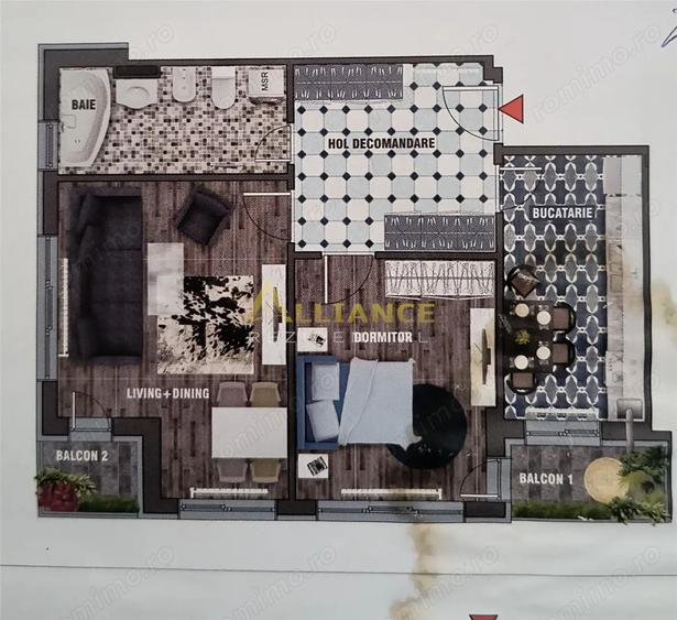 Apartament 2 camere de vanzare 64 mp etaj 5 5 mobilat si utilat - 3