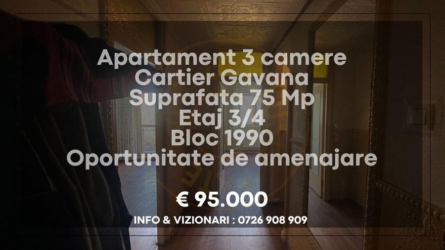 Apartament cu 3 camere decomandat în Bere