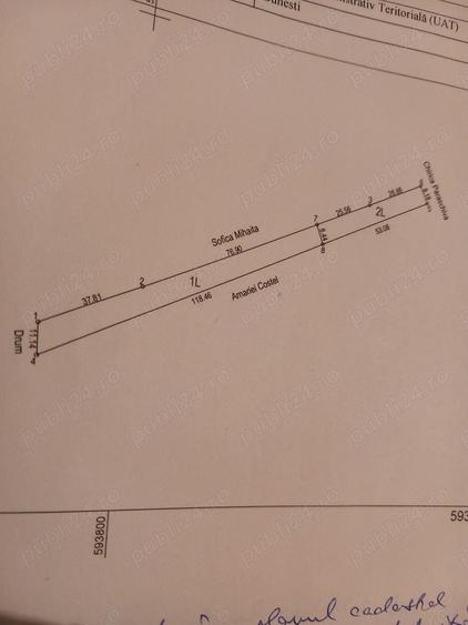 Teren de 1750 mp, în Rădășeni