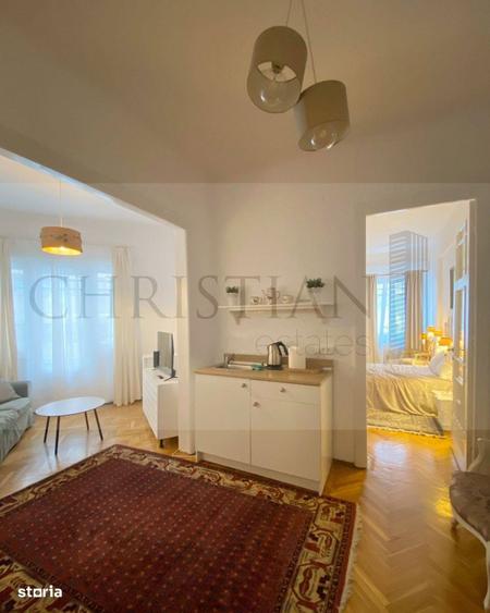 Apartament cu 2 camere semidecomandat, mobilat în Brezoianu