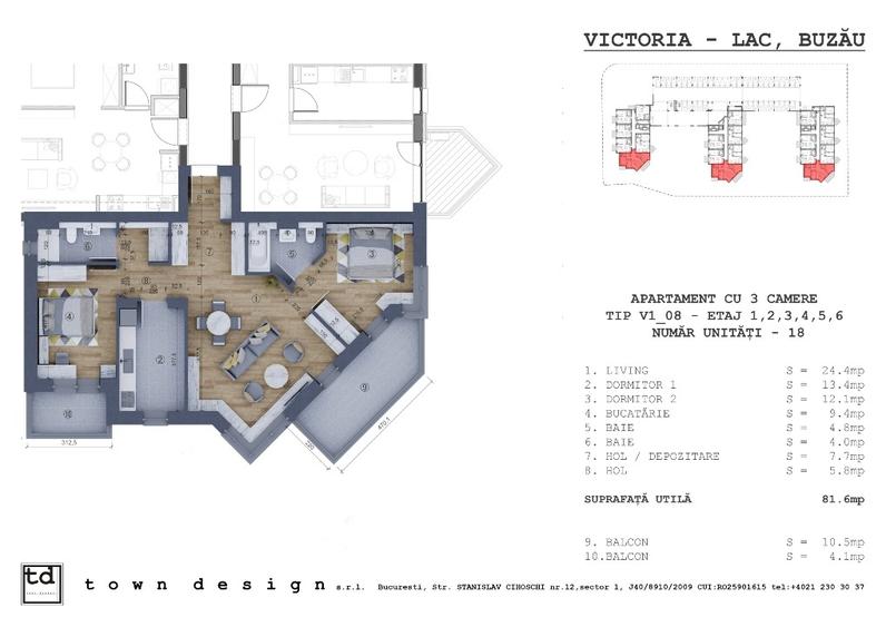 Apartament cu 3 camere decomandat în 1 Decembrie