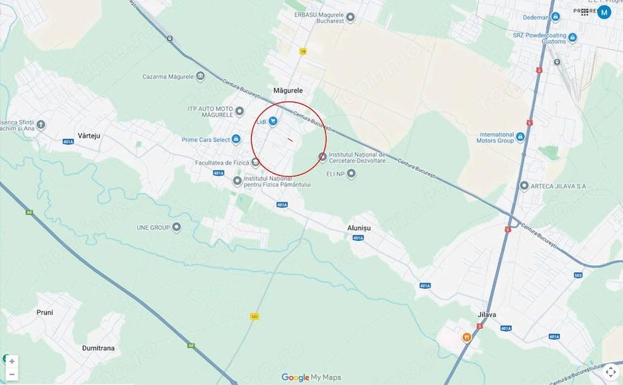 Teren de 1000 mp, în Central
