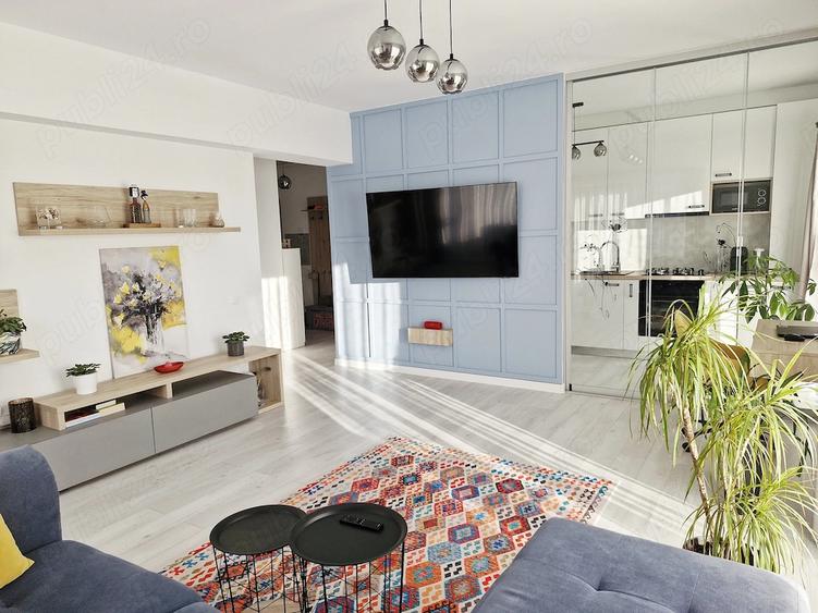 Apartament cu 2 camere decomandat, mobilat în Tunari