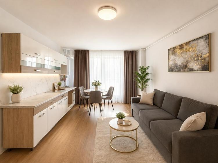 Apartament 2 camere, bloc nou, etaj 2, mobilat-utilat, balcon, parcare - 8