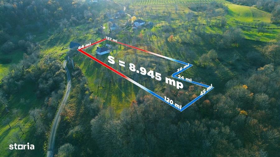 Casă cu 2 camere cu Teren 8945 Mp în Boiu Mare