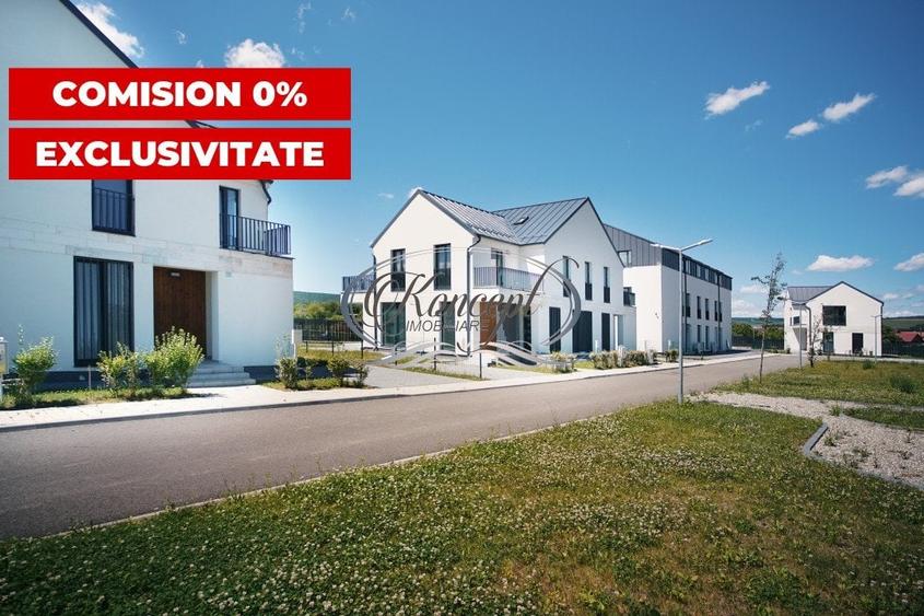 Duplex cu 4 camere cu Canalizare în Gilău
