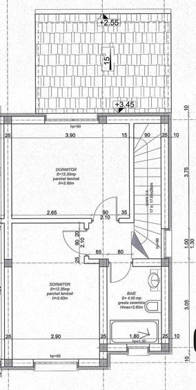 Duplex cu 3 camere cu Canalizare în Remetea Mare