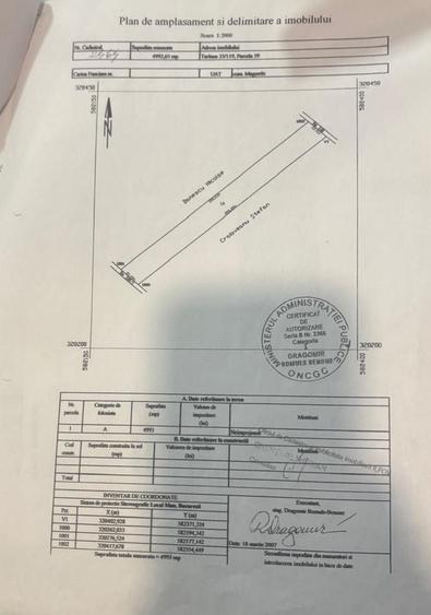 Teren de 5000 mp, în Exterior Vest