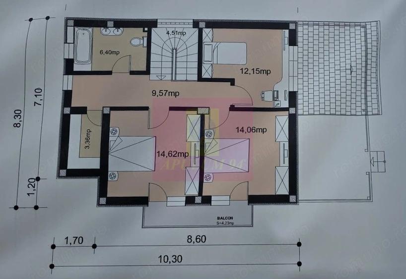 Casă cu 4 camere cu Teren 588 Mp în Brebu