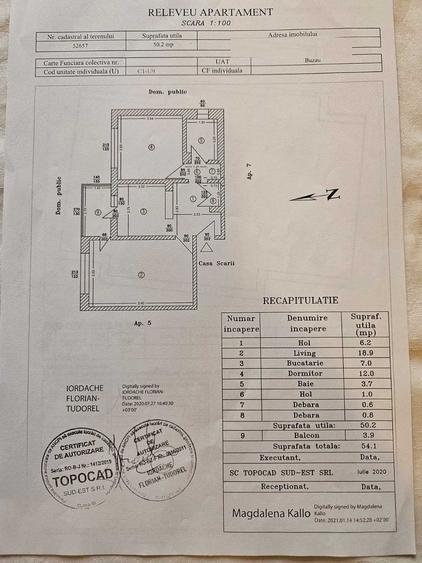 Apartament cu 2 camere decomandat în Dorobanți 2
