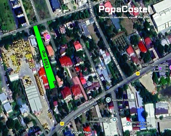 Teren Construcții intravilan de 1369 mp, în Odăi