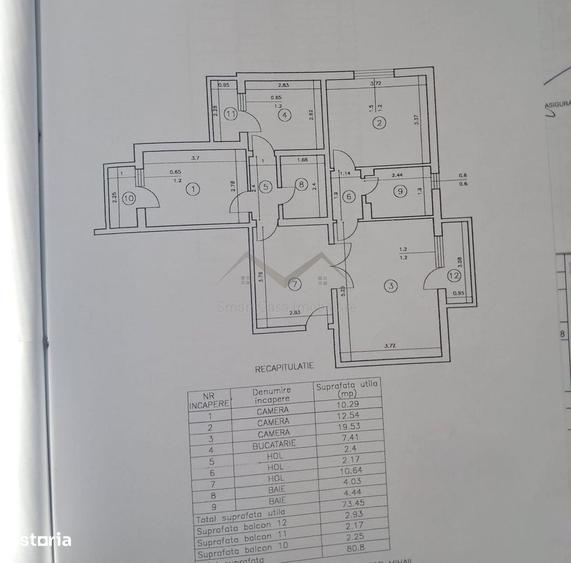 Apartament cu 3 camere decomandat în Dacia
