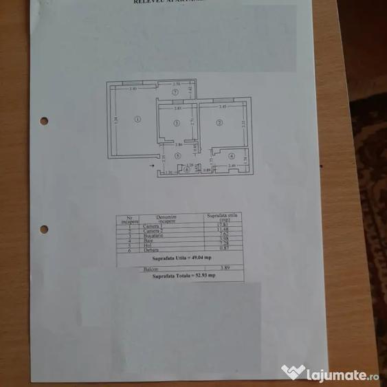Apartament cu 2 camere decomandat, mobilat în Anda