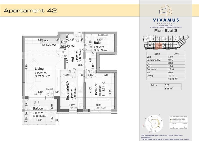 Apartament cu 2 camere în Sânpetru