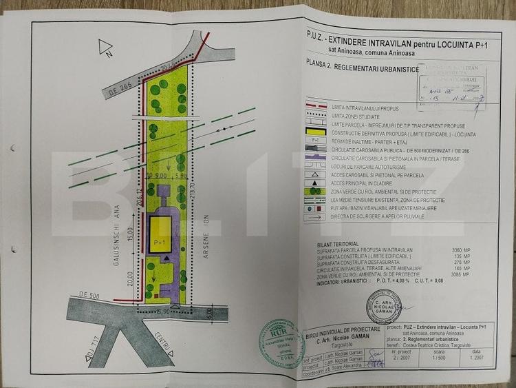 Teren Construcții intravilan de 3360 mp, în Aninoasa