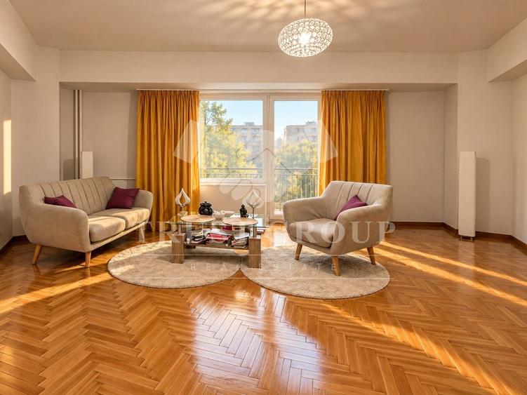 Apartament cu 3 camere decomandat, mobilat în Calea Victoriei