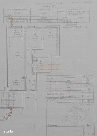 Apartament cu 3 camere decomandat în Central