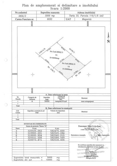 Teren Construcții intravilan de 5000 mp, în Sud-Est