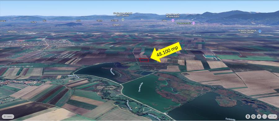 Teren agricol extravilan de 48100 mp, în Hălchiu