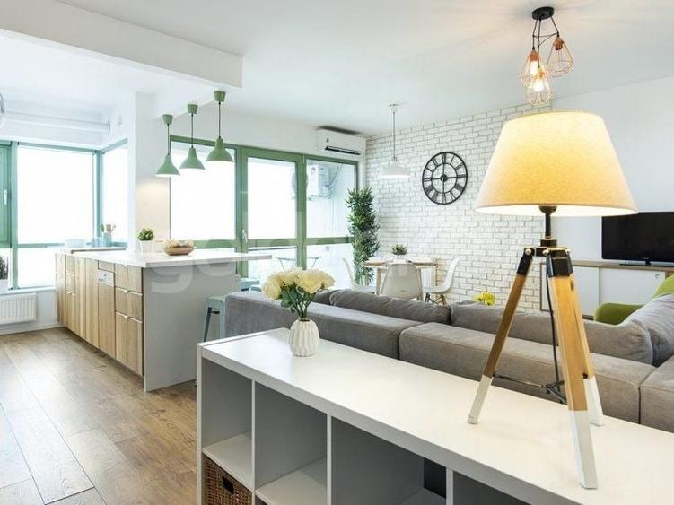 Apartament cu 2 camere decomandat, mobilat în Barbu Văcărescu