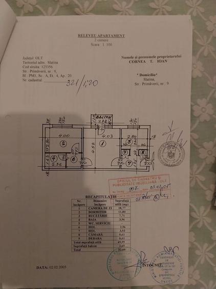 Apartament cu 2 camere nedecomandat în Exterior Vest
