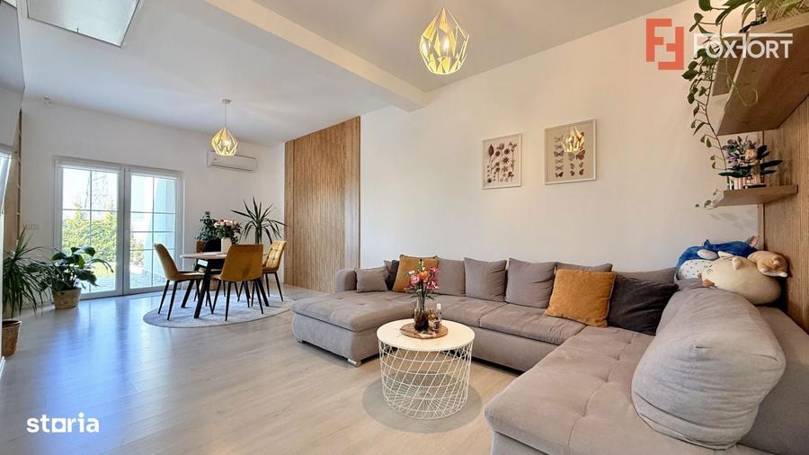 Duplex de vanzare, 3 camere + 2 bai - mobilat si utilat - Mosnita Noua - 3