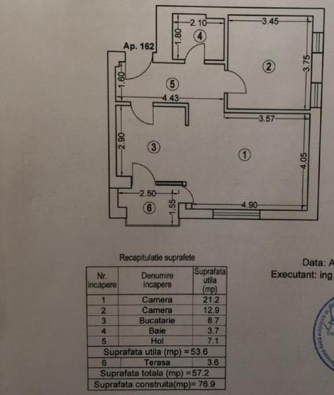 Apartament cu 2 camere semidecomandat, mobilat în Aviației