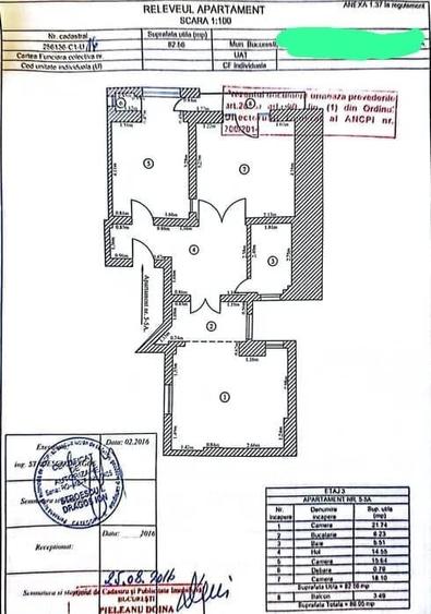 Apartament cu 3 camere decomandat, mobilat în Cișmigiu