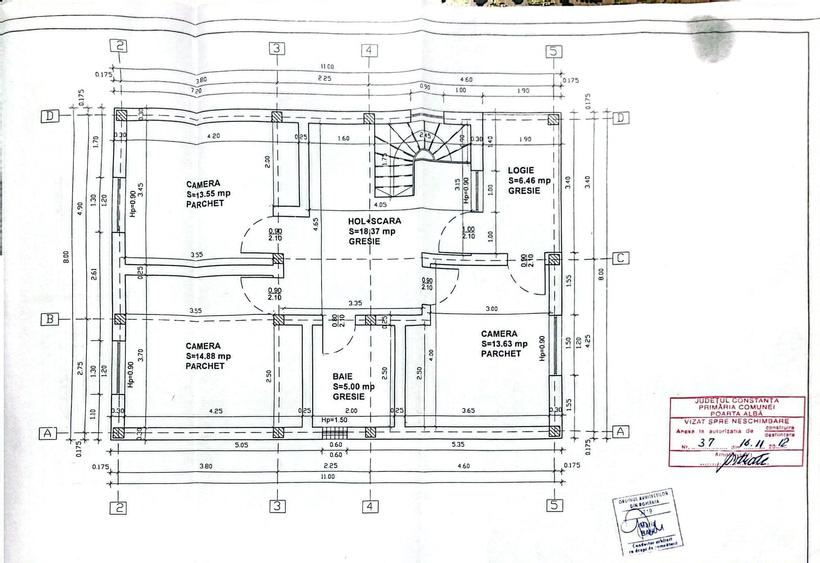 Casă individuală cu 7 camere cu Canalizare în Poarta Albă