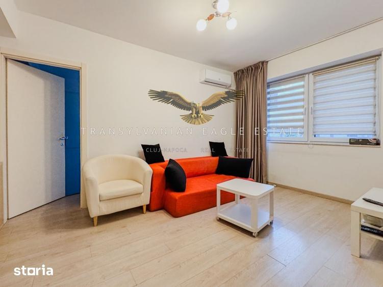 Apartament cu 2 camere semidecomandat, mobilat în Între Lacuri