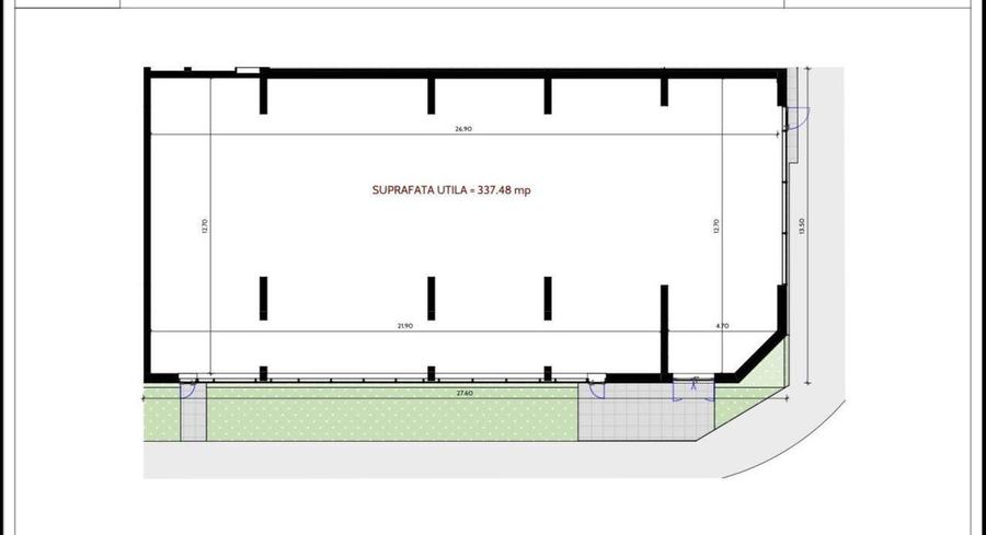 Spațiu comercial, de 673 mp, în Bucureștii Noi