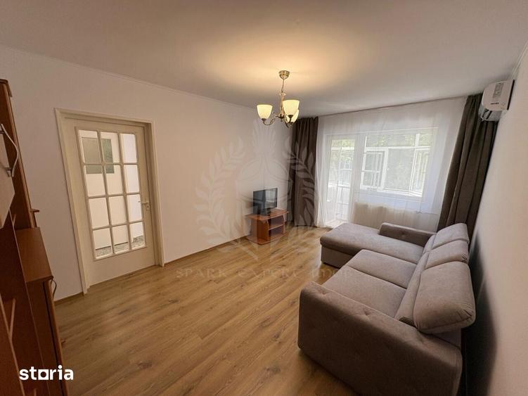 Apartament cu 2 camere semidecomandat, mobilat în Rudului