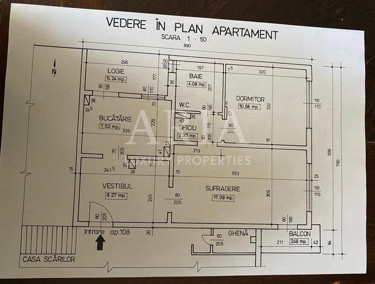 Apartament cu 2 camere decomandat, mobilat în Ștefan cel Mare