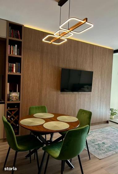 Apartament nou cu 2 camere confort I, etaj 1, finisat modern, mobilat si utilat, cu garaj - 2