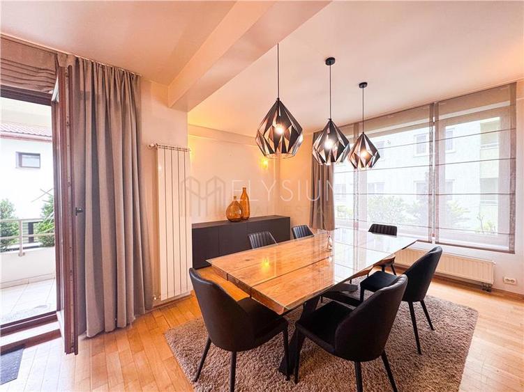 Apartament cu 4 camere semidecomandat, mobilat în Herăstrău