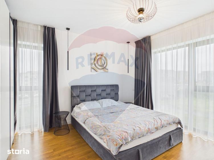 Apartament cu 2 camere, mobilat în Băneasa