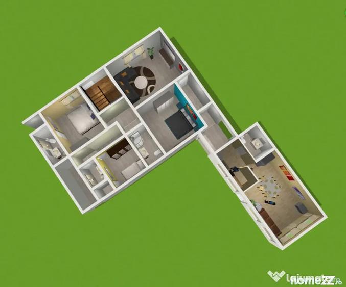 Apartament cu 3 camere decomandat în Poiana Țapului