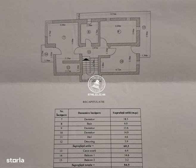 Casă cu 3 camere cu Teren 450 Mp în Podul de Fier