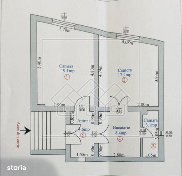 Casa cu curte comuna, 53 mp utili + pivnita amenajata - Piata Cluj - 8