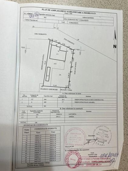 Casă cu 4 camere în Coman