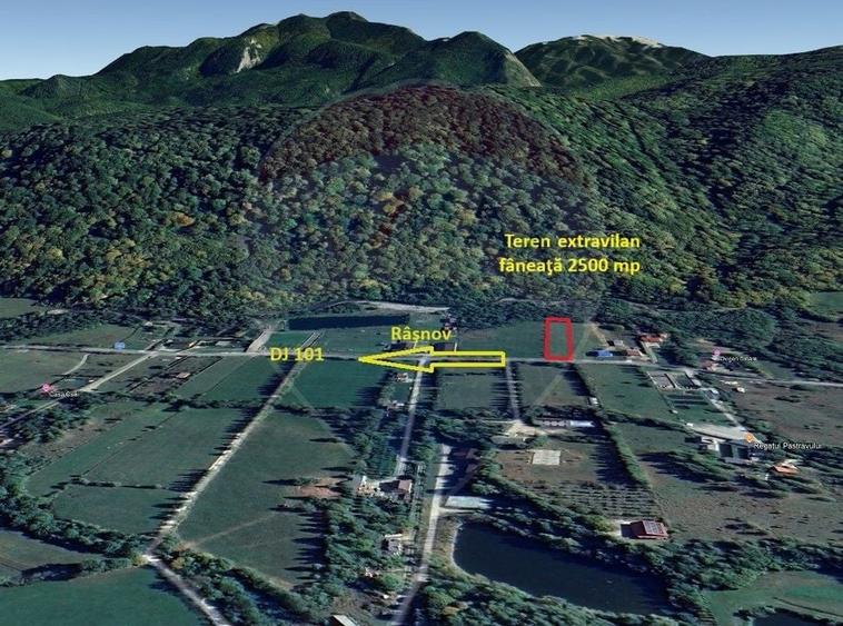 Teren agricol extravilan de 2500 mp, în Glăjărie
